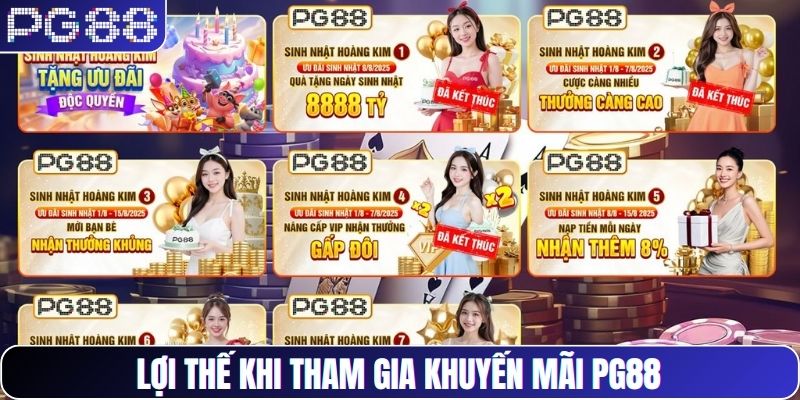 Lợi thế khi tham gia khuyến mãi PG88