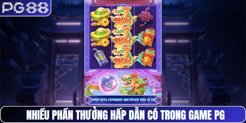 Nhiều phần thưởng hấp dẫn có trong game PG